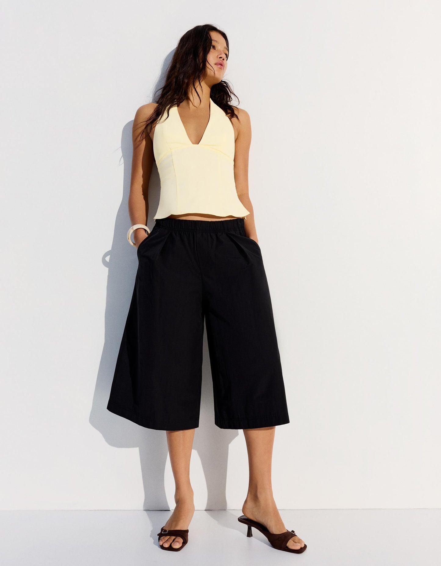 Waist Culotte Shorts
