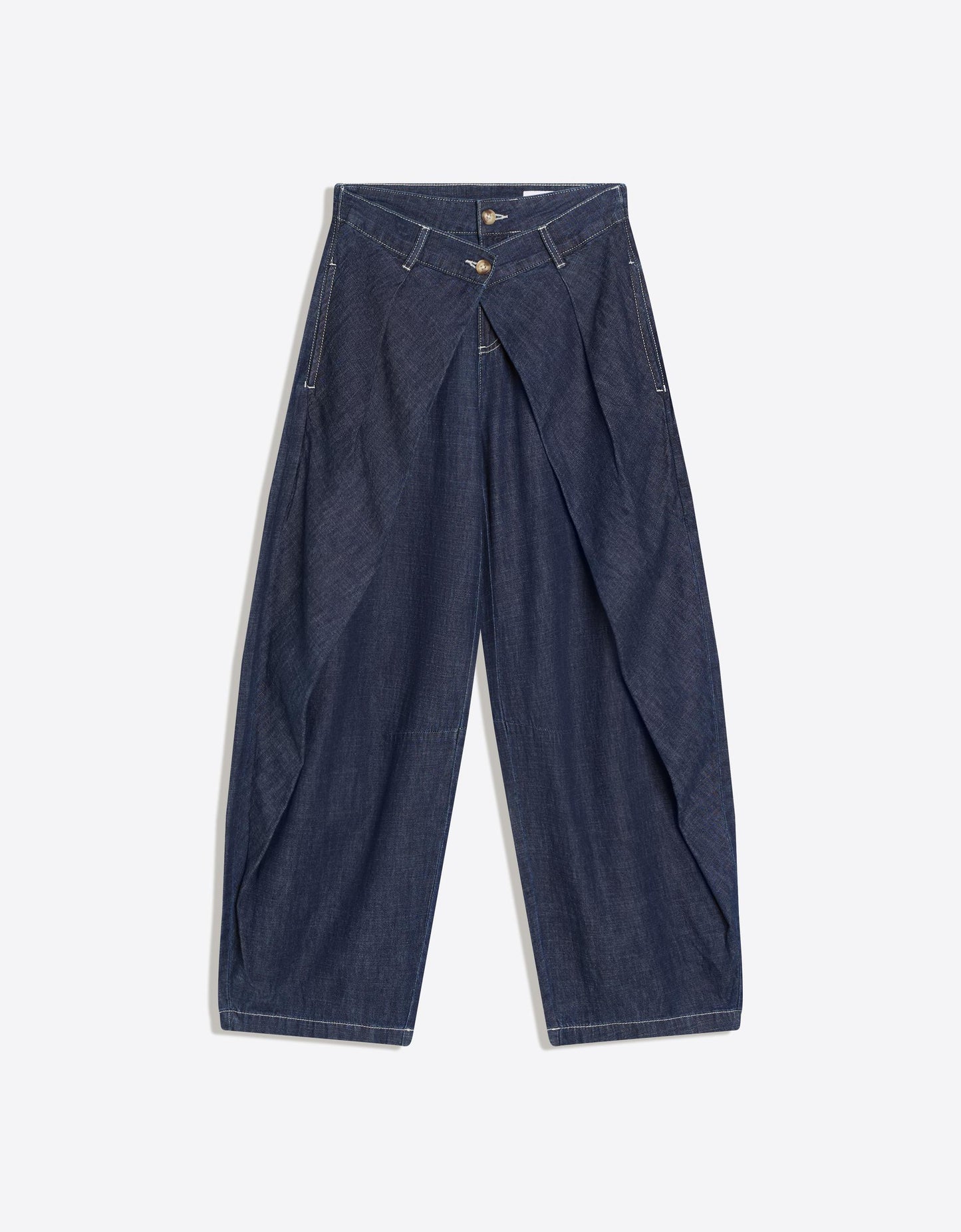 Low-Rise Twisted Jeans