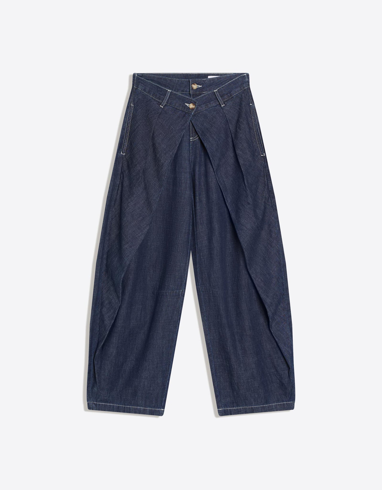 Low-Rise Twisted Jeans