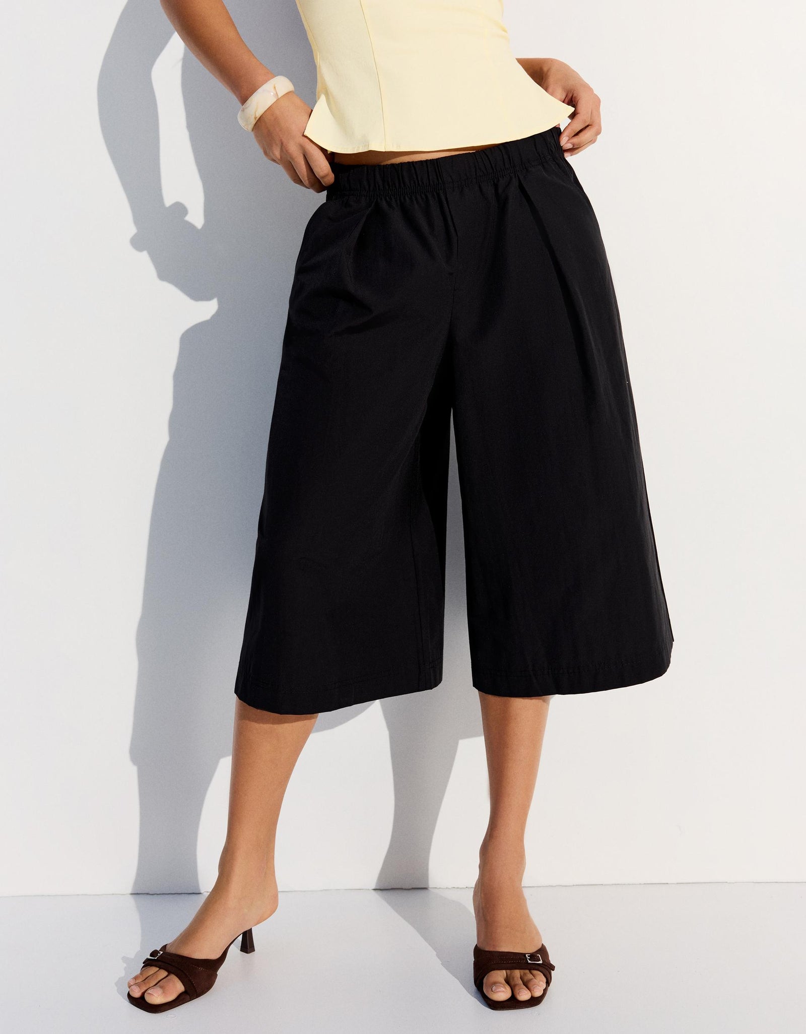 Waist Culotte Shorts